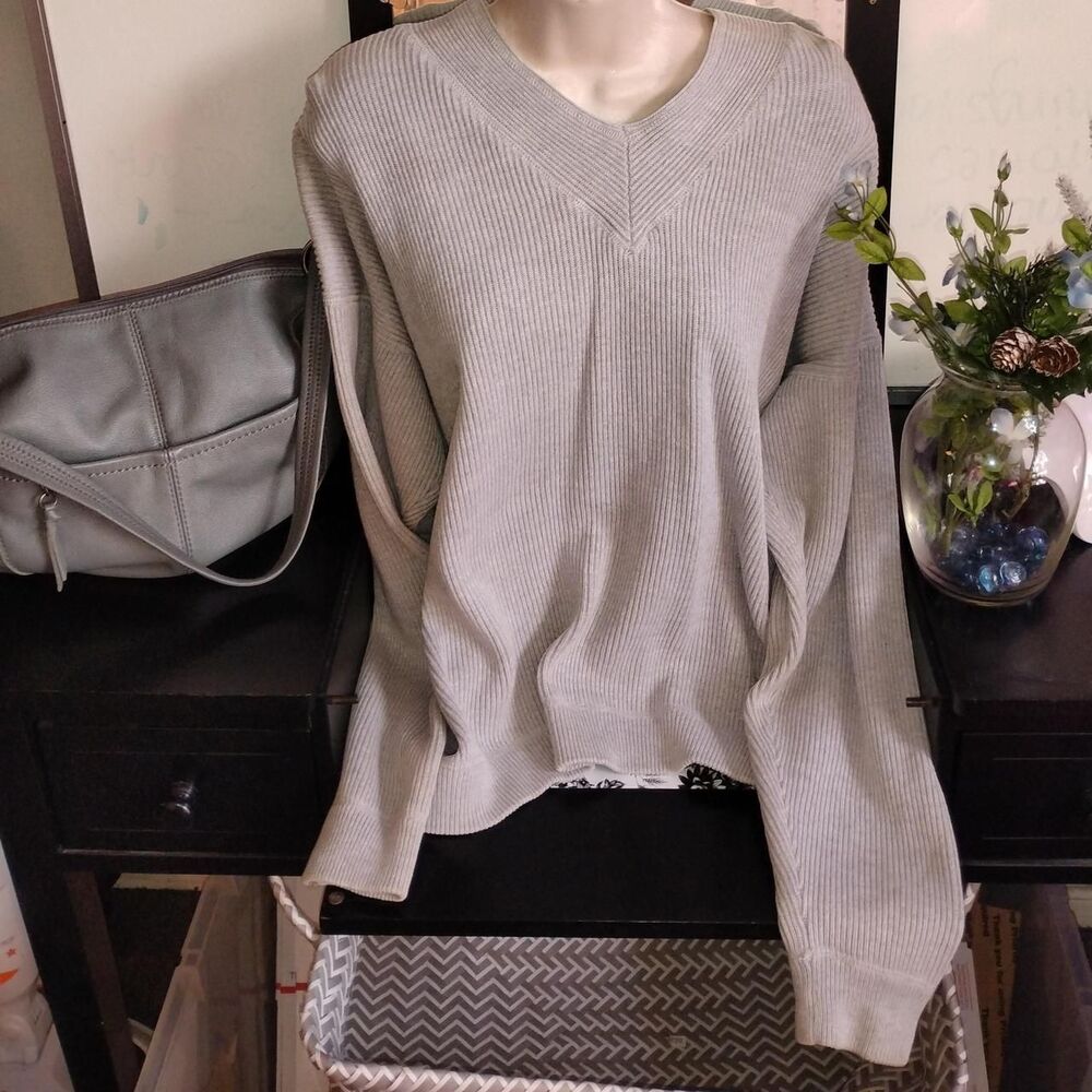 Gap Women's Grey and Brown Jumper